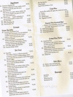 Asean Diner menu