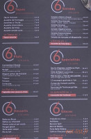 Le Glacier D'albi menu