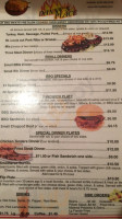 Danny's Place menu