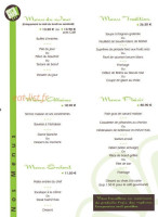 Restaurant de la Mairie menu