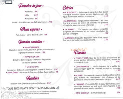 La Chichoumeille menu