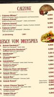 Pizzeria Anyela menu