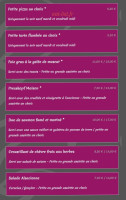 Restaurant Le Grillon menu