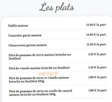 La Ptite Chopine menu