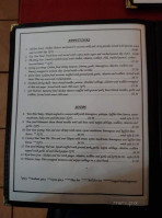 Wasana's menu