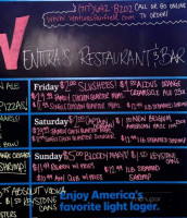 Ventura's Pizza menu