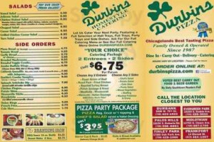 Durbins Of Midlothian menu