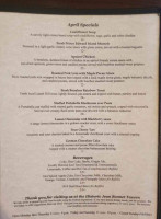 Jean Bonnet Tabern menu