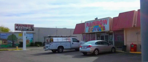 Rainbow Donuts outside