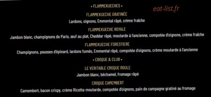 Au Bureau Draguignan menu