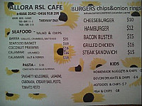 Allora Rsl menu