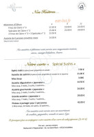 L'hippocampe menu