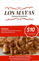 Los Mayas Mexican menu