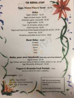 Renee's Cafe menu