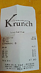 Krunch menu