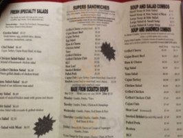 Ranch Cafe menu