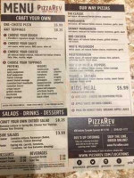 Pizzarev menu