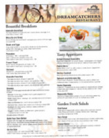 Dream Catchers menu