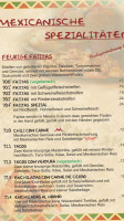 Casa Mexicana menu