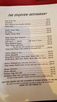 Edgeview Restaurant menu