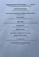 Cream Ridge Hometown menu