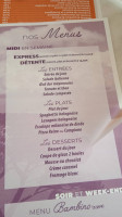 Le Jardin d'Italie menu