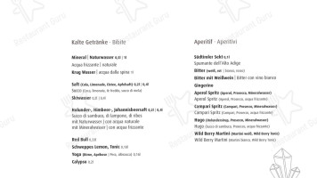 Kristallalm menu