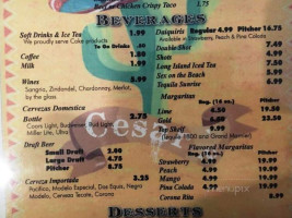 Cesar's Place Mexican Grill menu