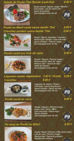 Bangkok Express menu