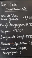 La Bonne Gam'l menu