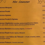 Les Délices De Tétouan menu