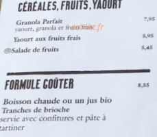 Le Pain Quotidien Vieux Lille menu