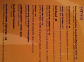 Red Oak Steakhouse menu