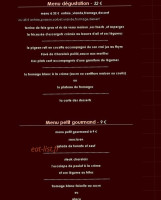 Le Dompierrois menu