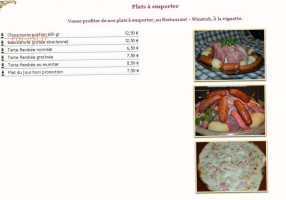 a la vignette menu