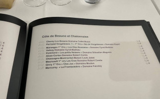 Le Colombier menu