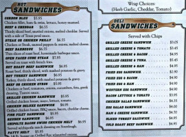 Collegiate menu