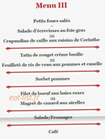 Le Cadet Roussel menu