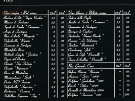 Bar Italia Brasserie menu