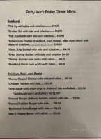 Patty Jean's Country menu