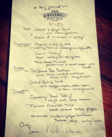 The Newbergundian Bistro menu