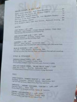 Pilot Hoxton menu