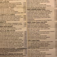 Le Saigon menu