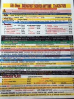 Ed's Diner menu