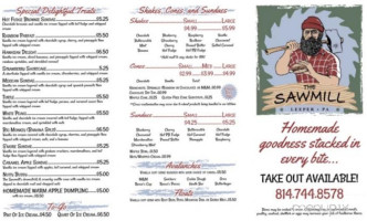 Sawmill menu