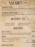 L'Artisan du Burger menu