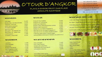 O'tour D'angkor menu