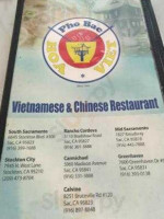 Pho Bac Hoa Viet menu