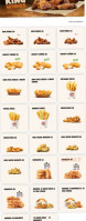 Burger King menu