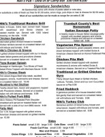 Niki'z Pub menu